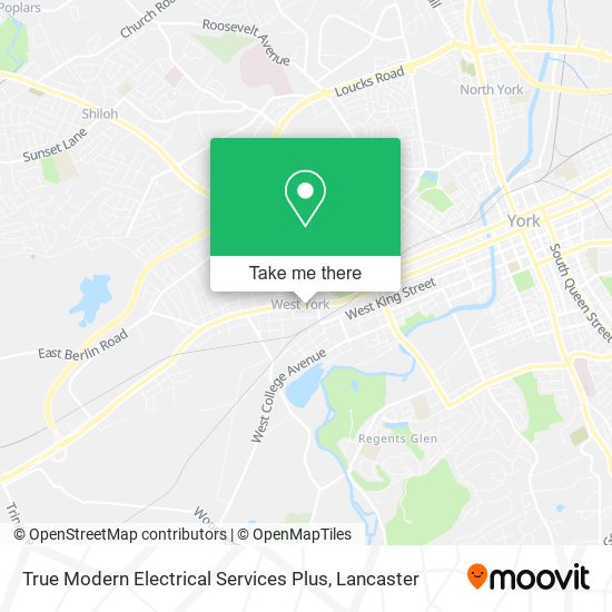 True Modern Electrical Services Plus map