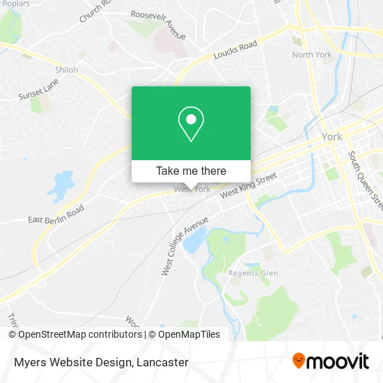 Myers Website Design map