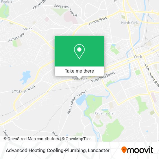 Advanced Heating Cooling-Plumbing map