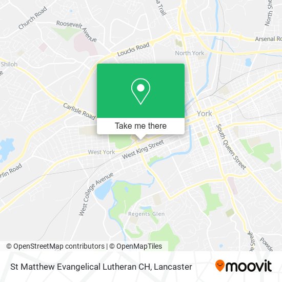 St Matthew Evangelical Lutheran CH map