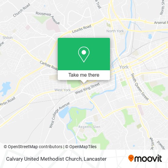Mapa de Calvary United Methodist Church