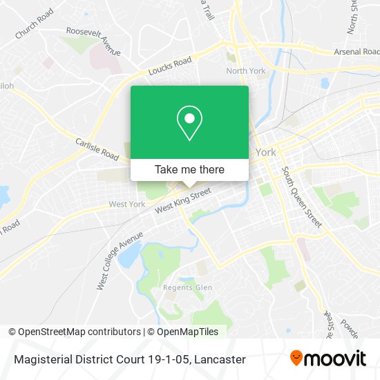 Mapa de Magisterial District Court 19-1-05