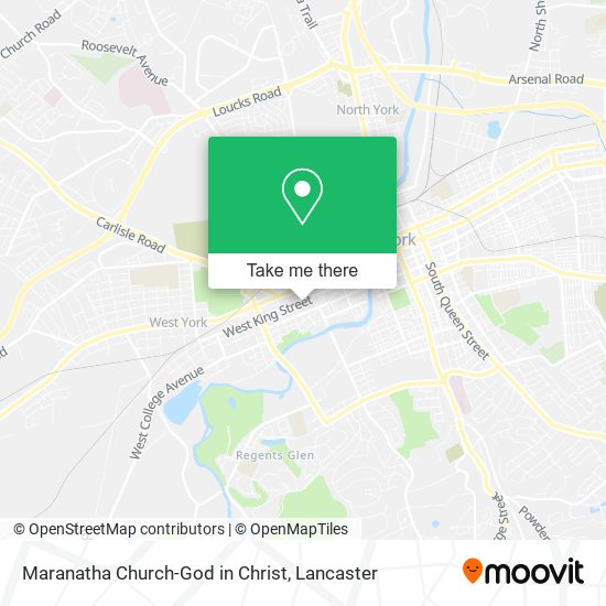Mapa de Maranatha Church-God in Christ