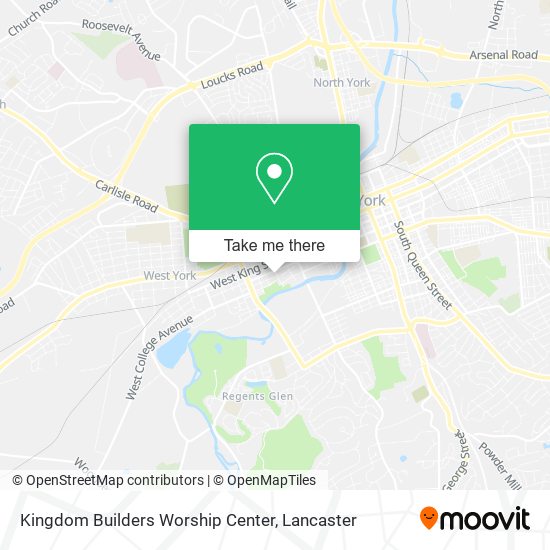 Mapa de Kingdom Builders Worship Center