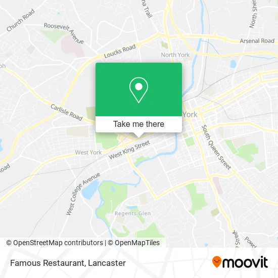 Famous Restaurant map