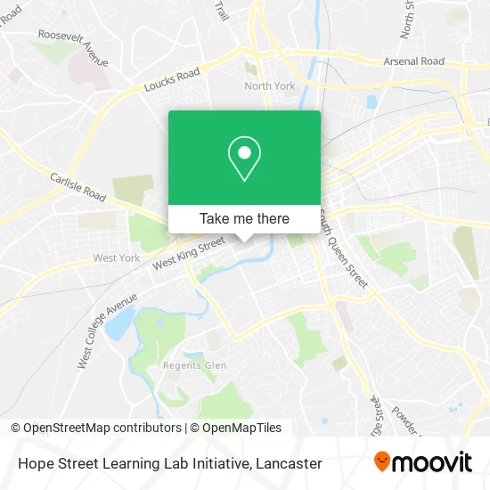 Hope Street Learning Lab Initiative map