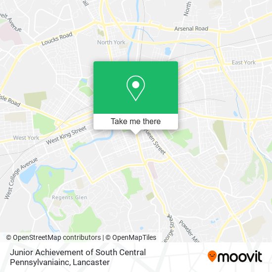 Junior Achievement of South Central Pennsylvaniainc map