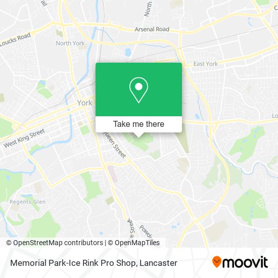 Memorial Park-Ice Rink Pro Shop map