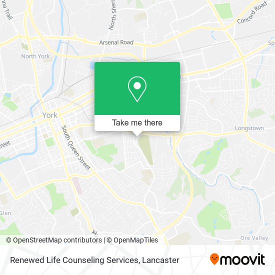 Mapa de Renewed Life Counseling Services