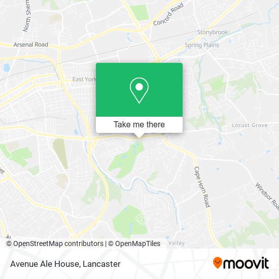 Mapa de Avenue Ale House