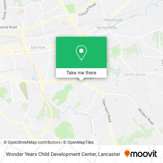Mapa de Wonder Years Child Development Center