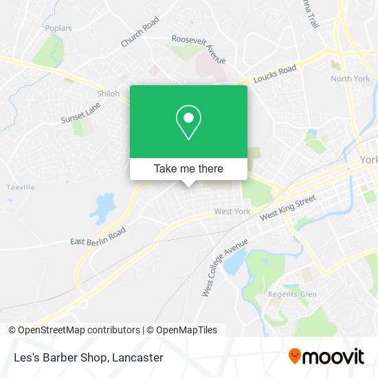 Les's Barber Shop map