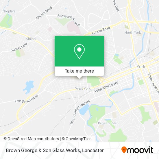 Brown George & Son Glass Works map