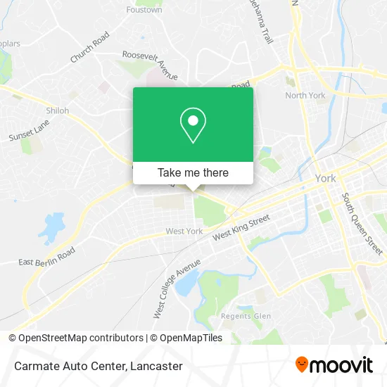 Carmate Auto Center map