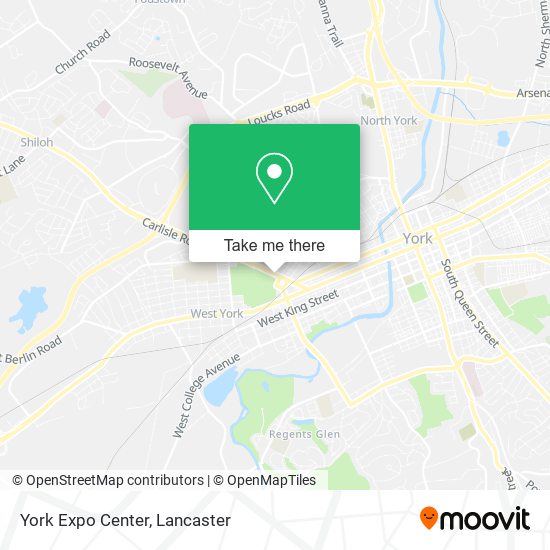 York Expo Center map