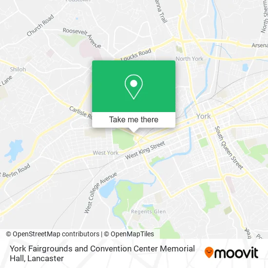 York Fairgrounds and Convention Center Memorial Hall map