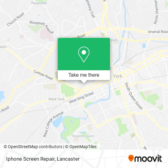 Mapa de Iphone Screen Repair