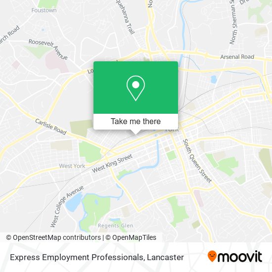 Express Employment Professionals map