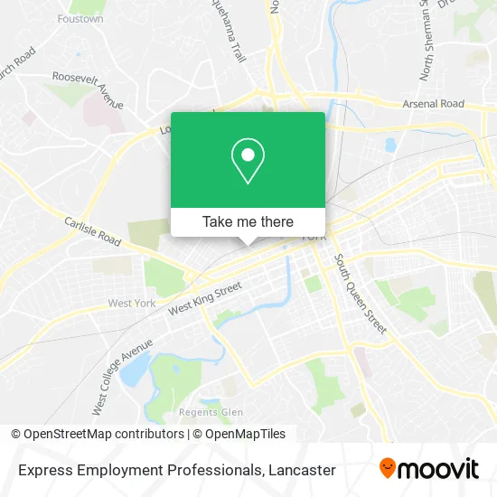 Express Employment Professionals map