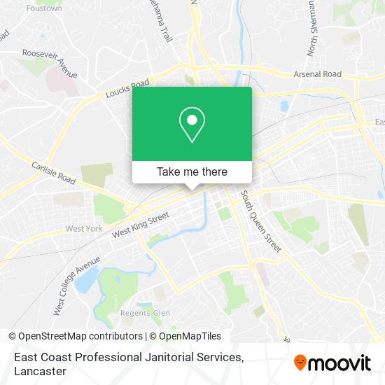 East Coast Professional Janitorial Services map