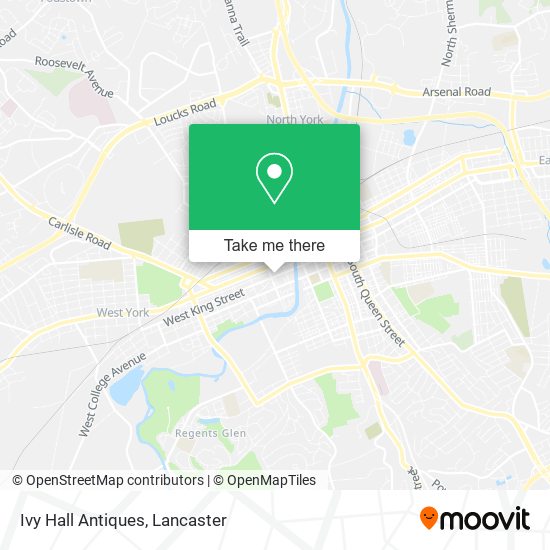 Ivy Hall Antiques map