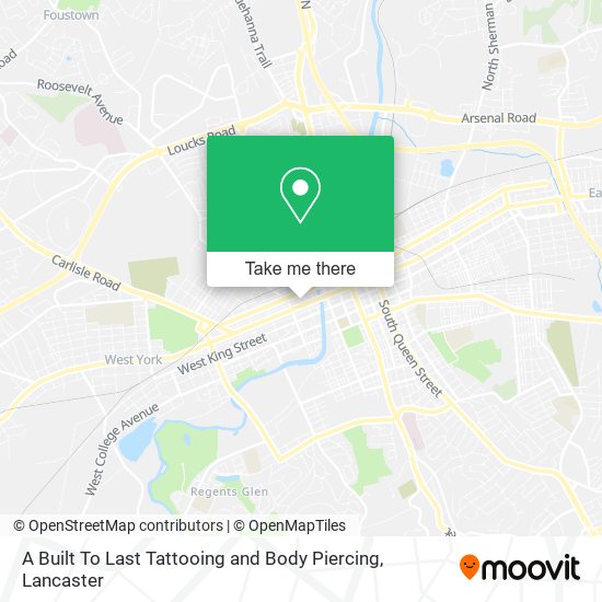 Mapa de A Built To Last Tattooing and Body Piercing