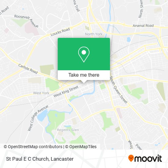 St Paul E C Church map