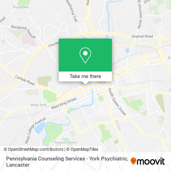 Pennsylvania Counseling Services - York Psychiatric map