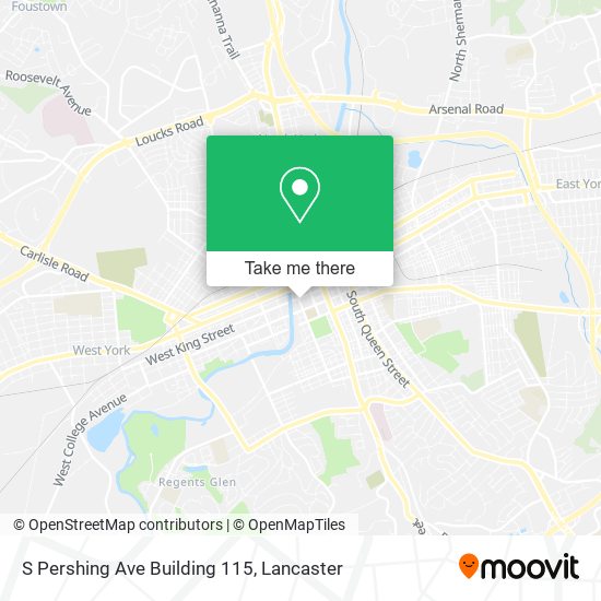 S Pershing Ave Building 115 map