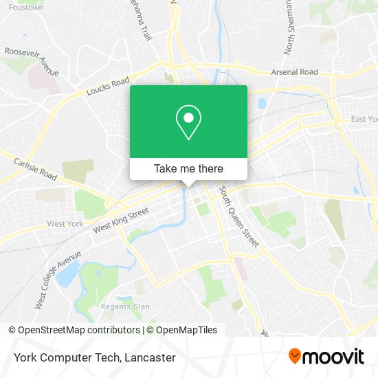 York Computer Tech map
