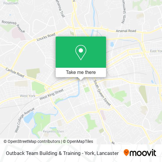 Mapa de Outback Team Building & Training - York