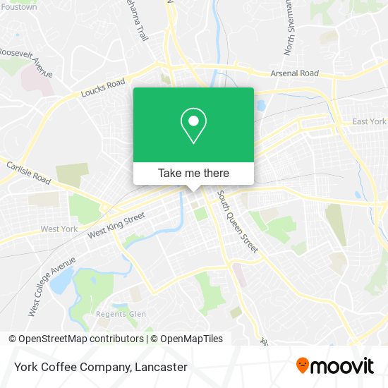 York Coffee Company map