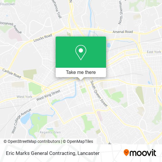 Eric Marks General Contracting map