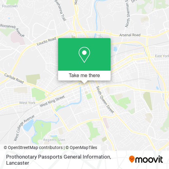 Prothonotary Passports General Information map