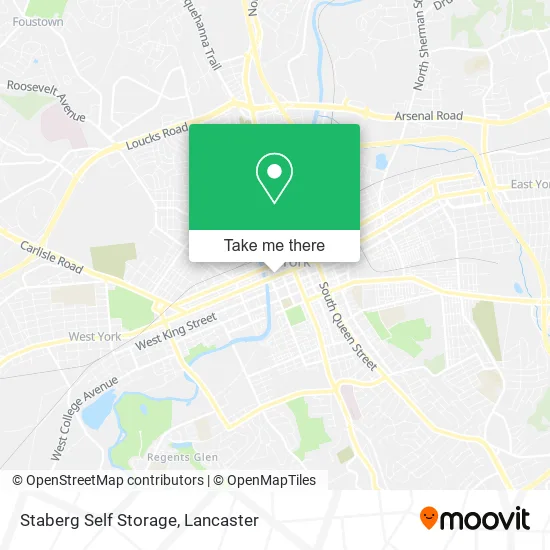 Staberg Self Storage map