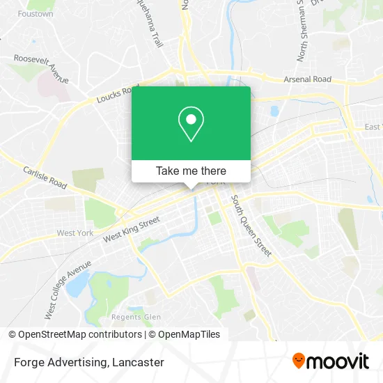 Forge Advertising map