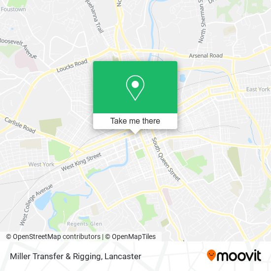 Miller Transfer & Rigging map