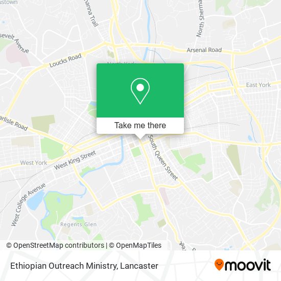 Ethiopian Outreach Ministry map
