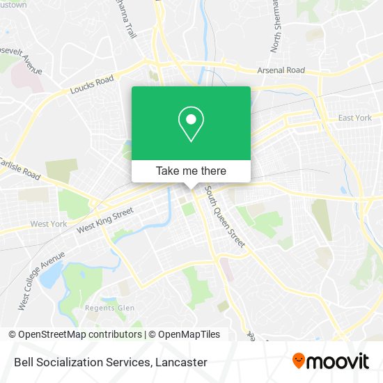 Bell Socialization Services map