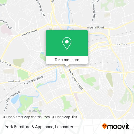 York Furniture & Appliance map