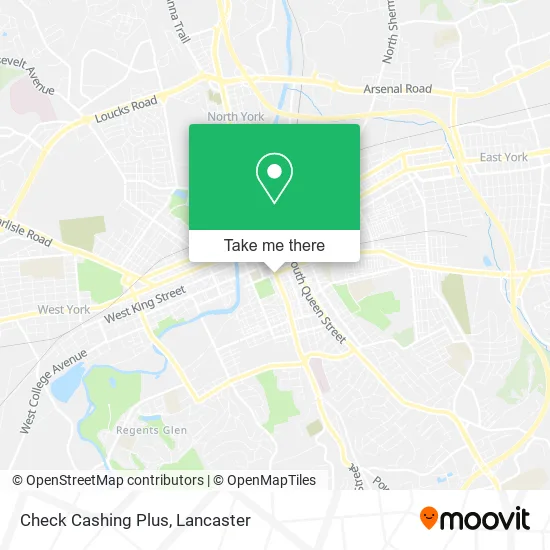 Check Cashing Plus map