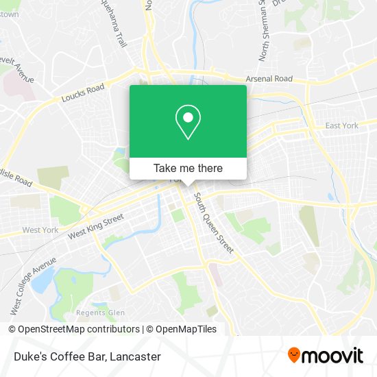Duke's Coffee Bar map