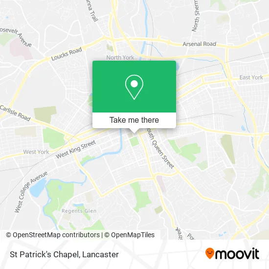 St Patrick's Chapel map