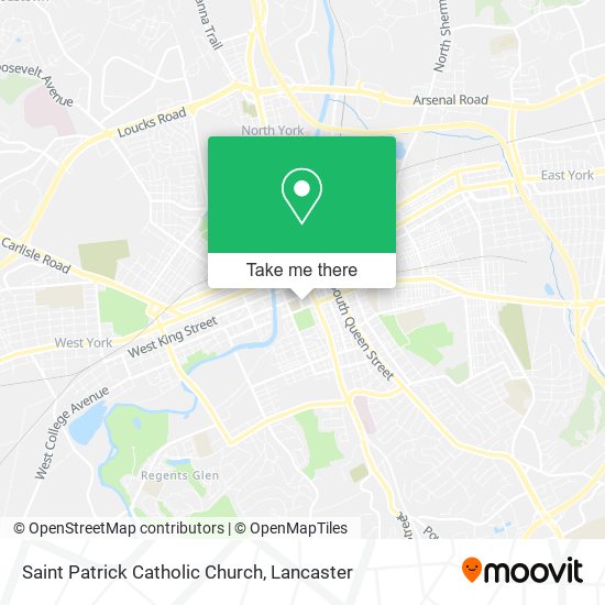 Saint Patrick Catholic Church map