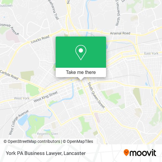 York PA Business Lawyer map