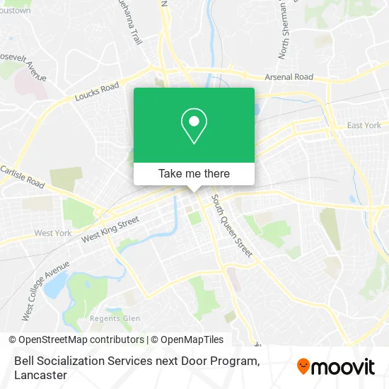 Bell Socialization Services next Door Program map