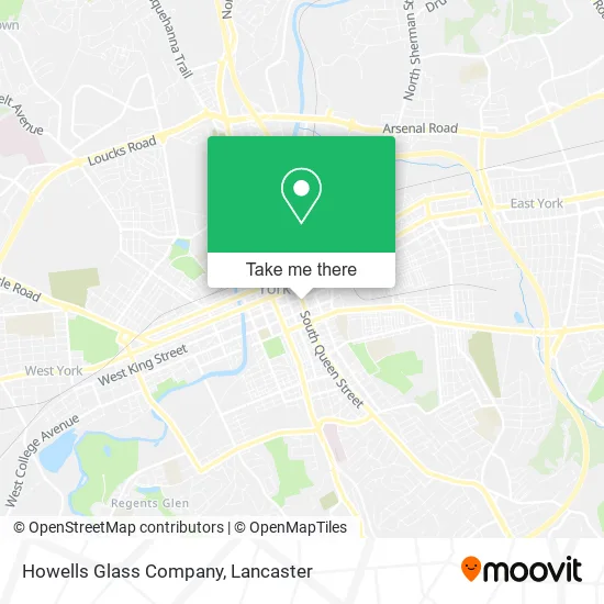 Howells Glass Company map