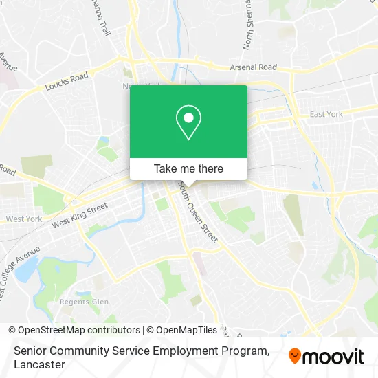Senior Community Service Employment Program map