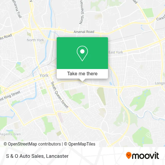 S & O Auto Sales map