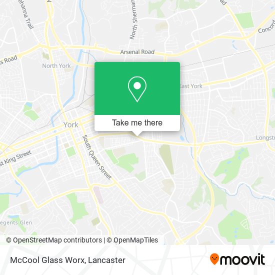 McCool Glass Worx map